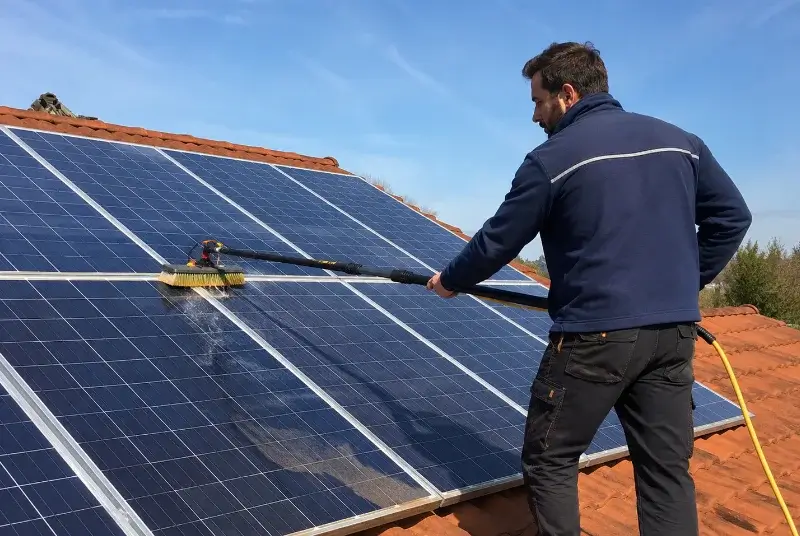Nettoyage et entretien de panneaux solaires à Poucharramet